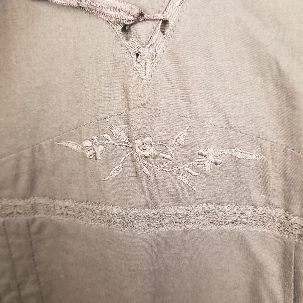 FIRM | Anthro | Odille 100% Cotton Brown Dress size 0 - Picture 5 of 6